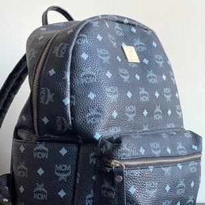 Mens Black MCM Backpack